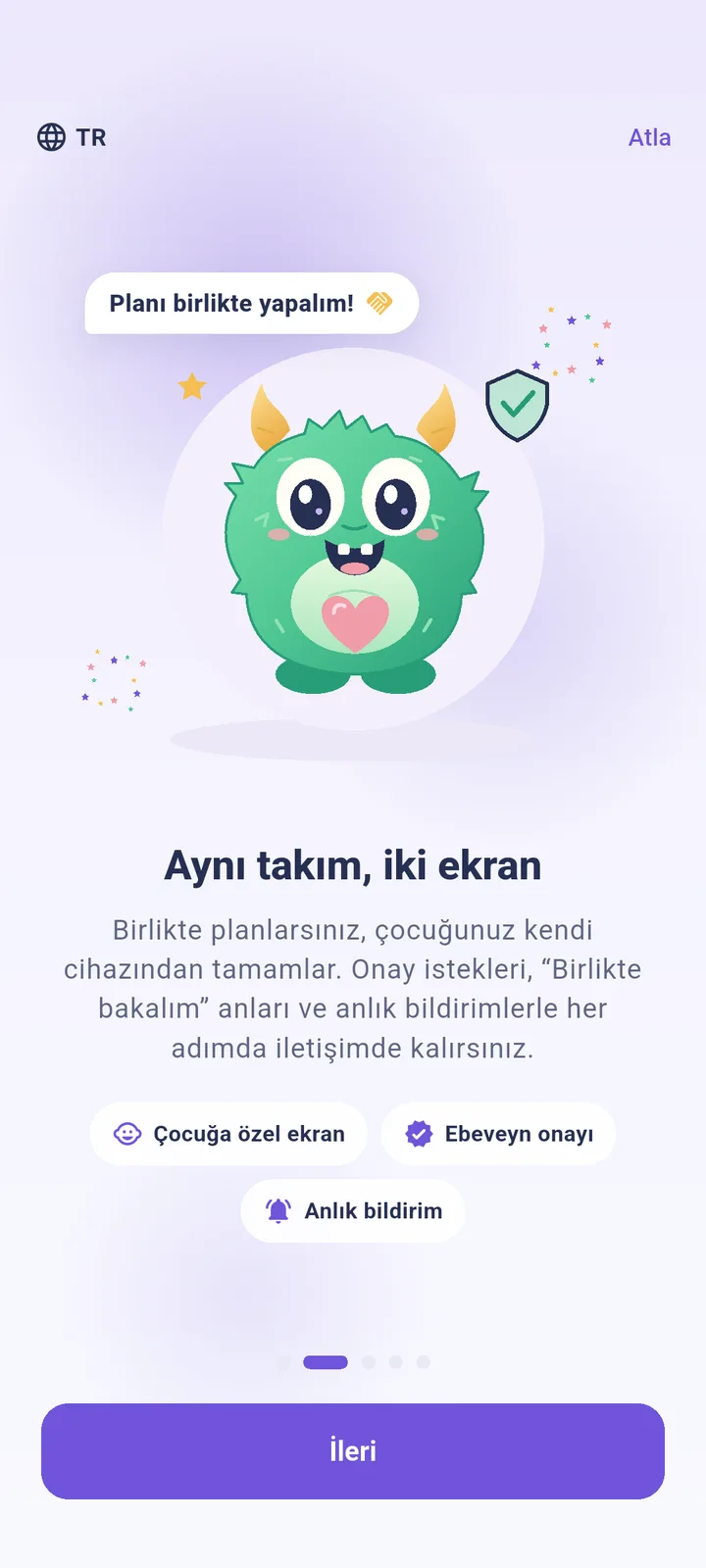 Görev Canavarı uygulamasının tanıtım ekranı