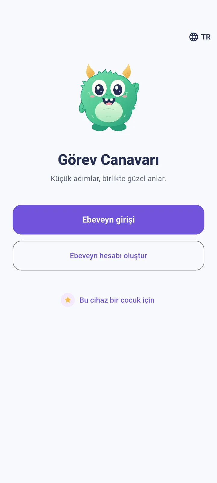 Ebeveyn girişi ya da çocuk cihazı bağlama
